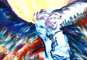 Abrams painting of the Angel