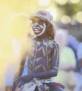child and joyous indigenous ceremony